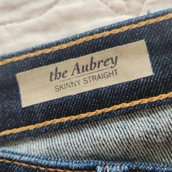 AG Adriano Goldschmeid Jeans Size 29 The Aubrey Skinny Straight Dark Wash Low - Picture 6 of 11